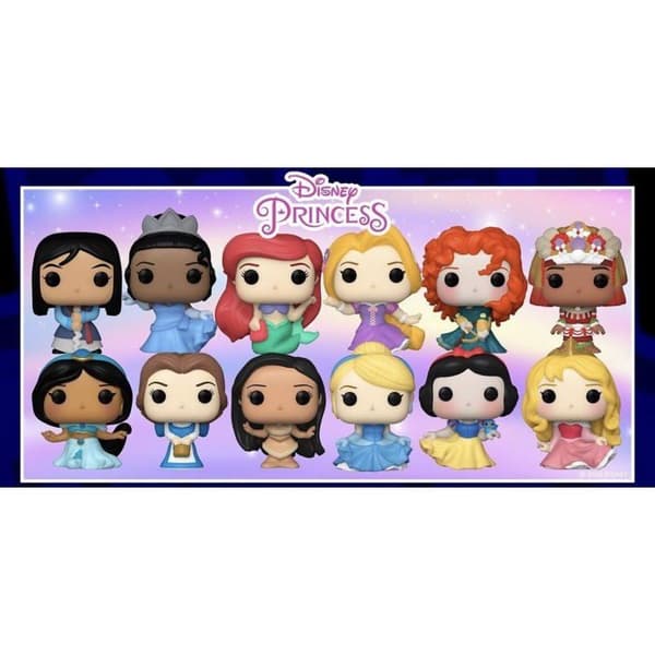 Figurine Bitty Pop! Singlar - Disney - Disney Prinsessor Slumptalsfigur