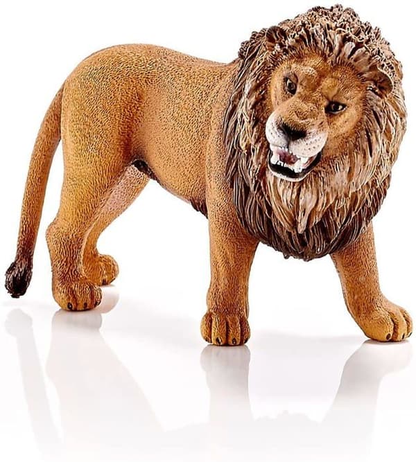 Schleich 14726 Figur - Roaring Lion of the Savanna - Leksak för barn från 3 år