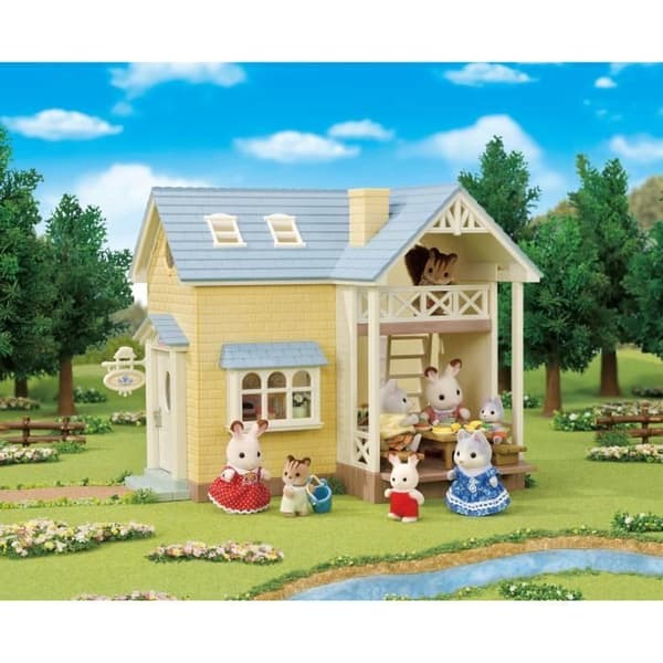 Stugan med det blå takboxsetet - SYLVANIAN FAMILIES - 5671 - För barn från 5 år och uppåt - Möbler ingår