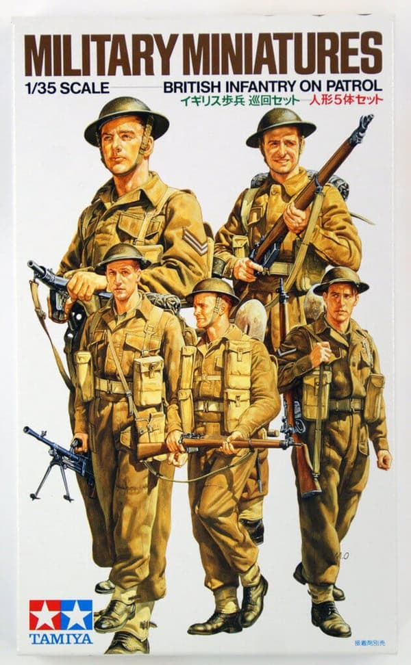 Tamiya Modellbygge British Infantry On Patrol, Skala 1:35