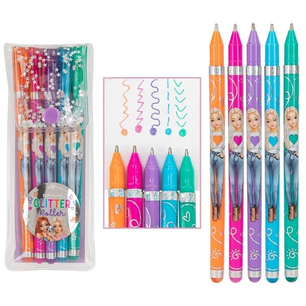 TOPModel Glittergelpennor 5-Pack