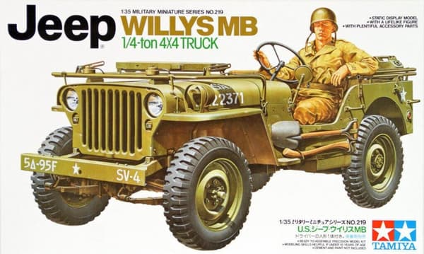 Tamiya Modellbygge Willys Jeep MB ¼ TON Truck  Skala 1:35