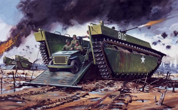 Airfix Modellfordon A02302V Buffalo Amphibian LVT & Jeep
