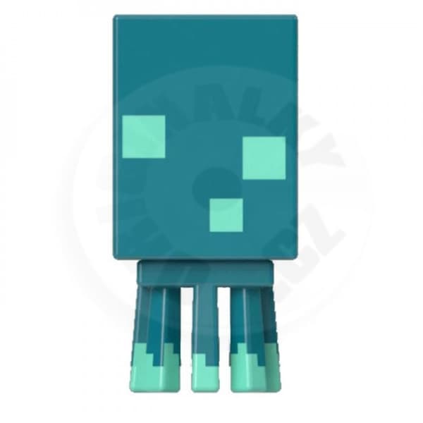 Minecraft Mob Head Minis,  Glow Squid