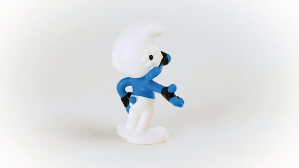 Schleich Smurf with Sign