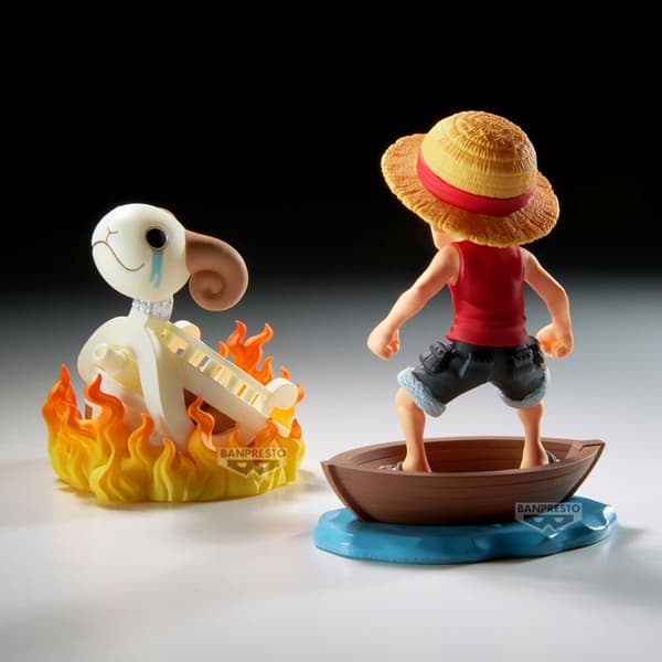 One Piece Luffy &#38; Going Merry Log Stories figure 8cm