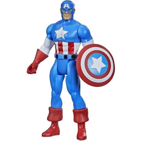 Captain America MARVEL LEGENDS Retrofigur - 9,5 cm - Multiartikulerad