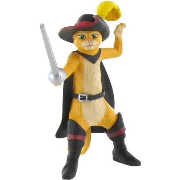 Puss in Boots Figurine - COMANSI - Shrek - Miniatyrkaraktärer - Interiör - 3 år gammal