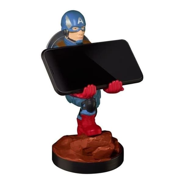Captain America Figurine - Stativ och laddare för handkontroll och smartphone - Utsökt spel