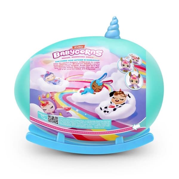 Zuru Babycorn Rainbocorn Plysch fylld leksak + ljus och ljud