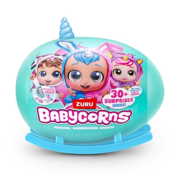 Zuru Babycorn Rainbocorn Plysch fylld leksak + ljus och ljud