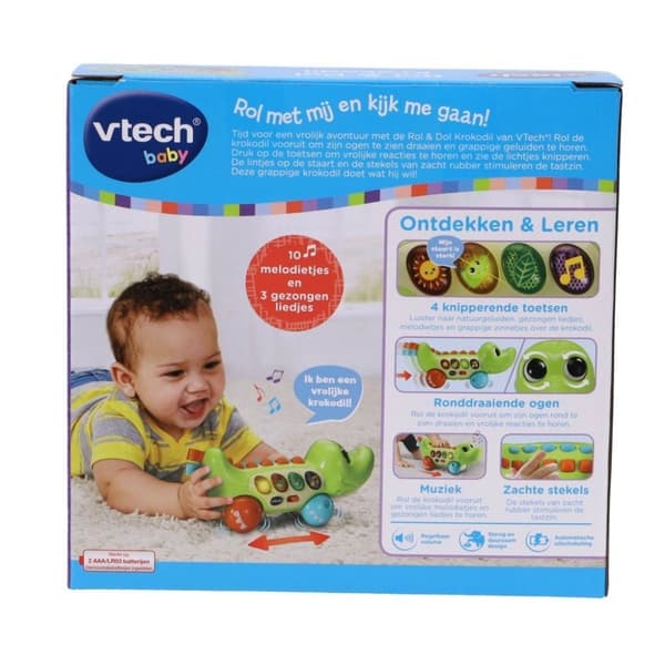 VTech Baby Roll & Crazy Crocodile + Lys og Lyd