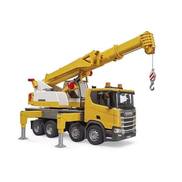 Bruder 03571 Scania Super 560R Liebherr Kranvogn + Lys og Lyd