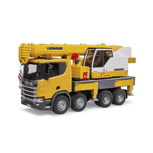 Bruder 03571 Scania Super 560R Liebherr Kranvogn + Lys og Lyd