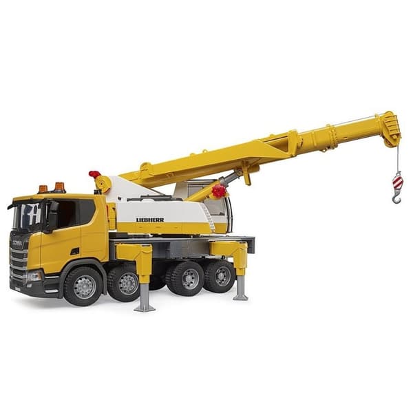 Bruder 03571 Scania Super 560R Liebherr Kranvogn + Lys og Lyd