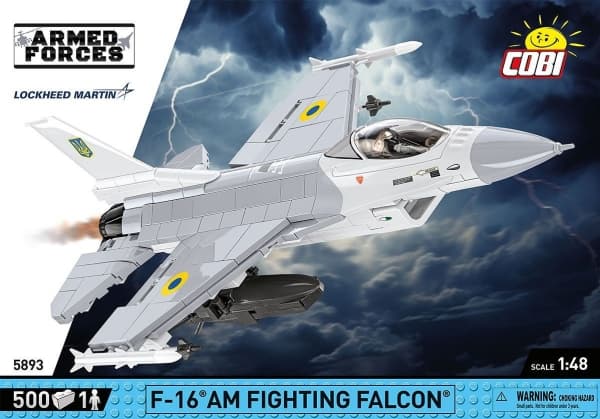 COBI F-16AM Fighting Falcon, Byggklossar, 8 År, 500 styck