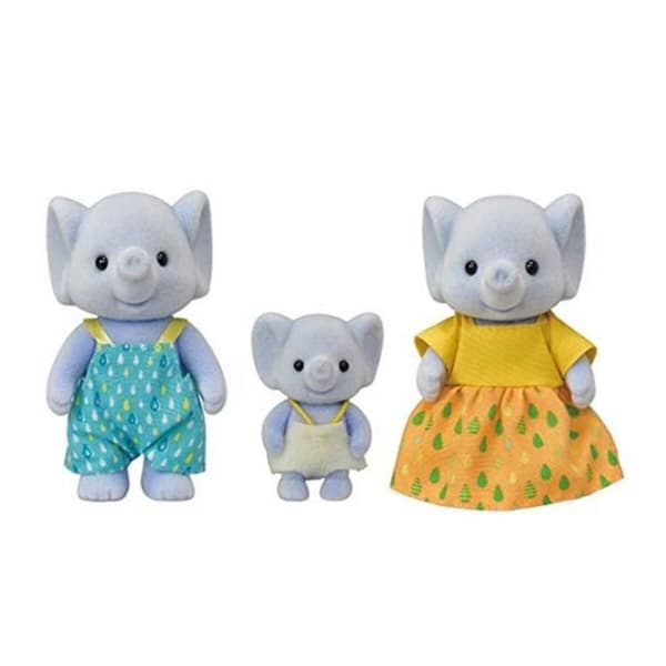 Sæt med dukker   Sylvanian Families  5376 The Elephant Family 1 Dele