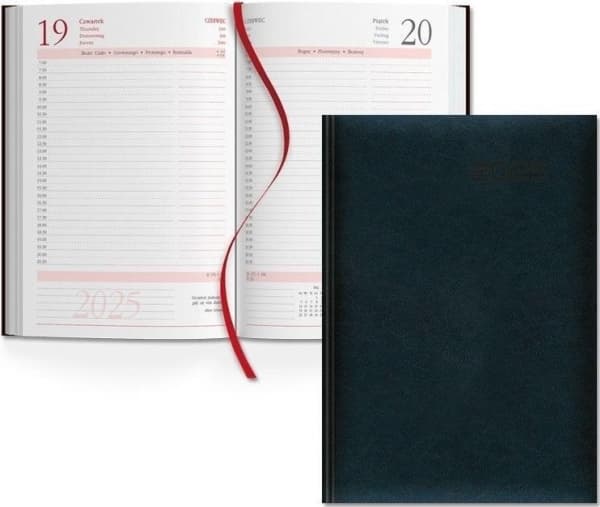 Kalender 2025 bok A5 svart