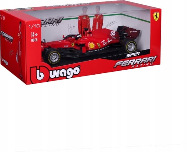 Bburago Ferrari Racing Helmet 2021 55 Sainz 1:18 BBURAGO