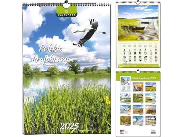 Kalender 2025 7 Plater B3 Polske Landskap