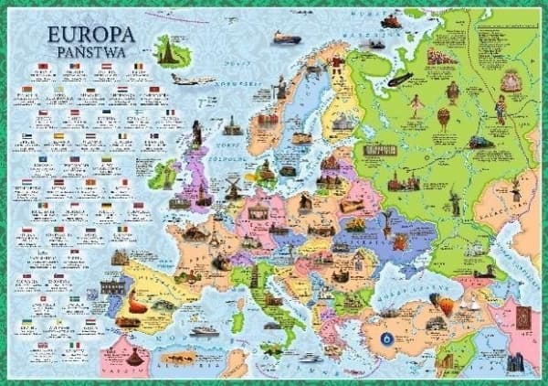 Mappuzzle Junior - Euroopan poliittinen kartta - julisteet