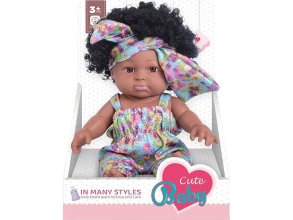 Afroamerikansk docka 28cm