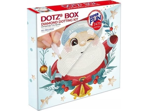 Diamond Dotz Christmas Trio Santa Claus Diamond Mosaic DBX056