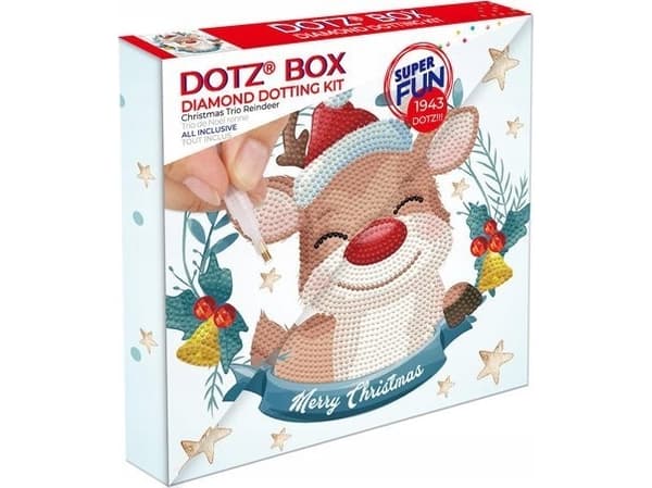 Diamond Dotz Christmas Trio Reindeer Diamond Mosaic DBX055