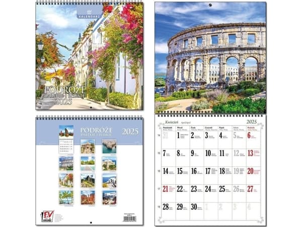 Kalender 2025 30x60 13 ark Reise