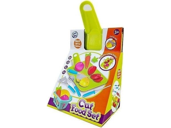 Cutting vegetables with a board