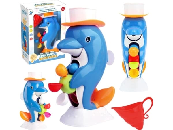 DELFIN MED BADESEVEL VANNLEKE LITEN KANNEHUE
