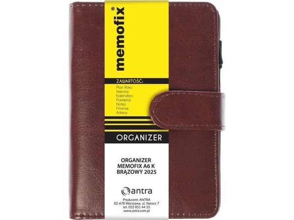 Organizer Memofix A6 K brązowy