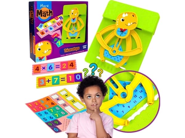 MATEMATISK DINOSAURIE FÖR ATT LÄRA SIG ADDITION OCH MULTIPLIKATION ABACUS FÖR BARN