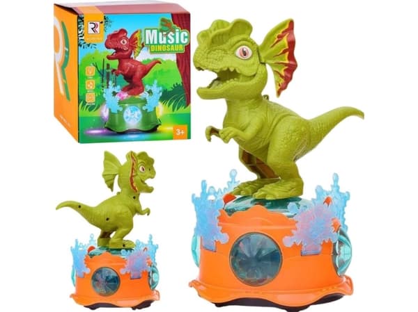 DINOSAURIE INTERAKTIV SPELDOSA LJUS- OCH LJUDEFFEKTER RÖRELSER