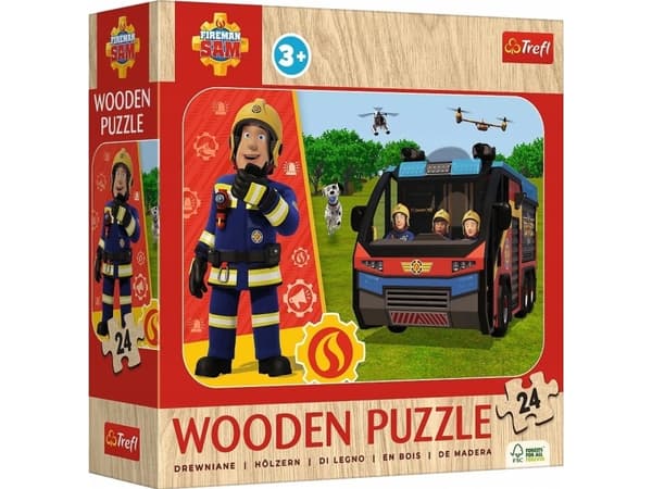 Trefl PUZZLE 24 trä Amazing Fireman Sam 20269