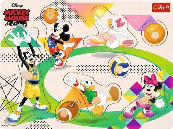 Trefl Puzzle medium drewniane - Mickey & Friends TREFL