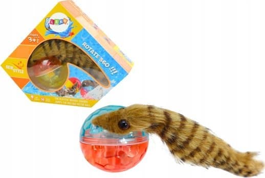 LeanToys Pörröinen fretin pyrstöpallo interaktiivinen kylpylelu