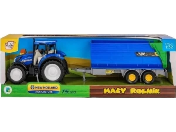 New Holland T5 traktor med tipphenger 1:32