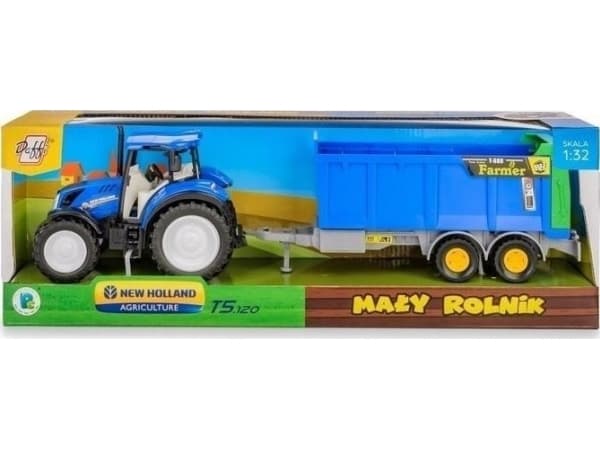New Holland T5-traktor med gödselspridare