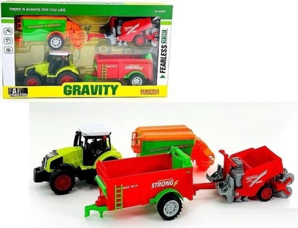 Adar Traktor med jordbruksmaskiner