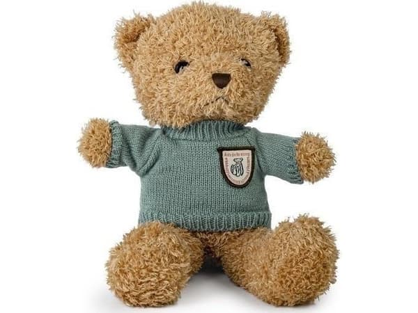 Brun bamse 22cm i mintgenser