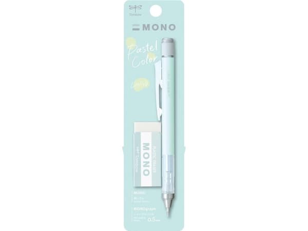 Automatic pencil, Mono Graph 0.5mm pastel + eraser