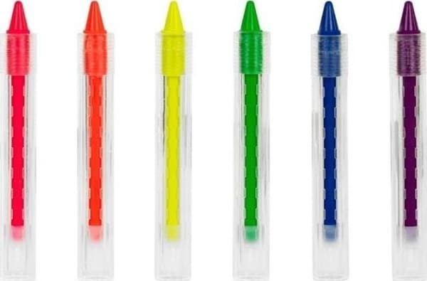 UV-luminiscerande ansiktsmålningspennor 6st