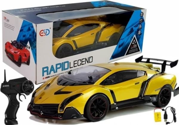 Lean Sport Fjärrstyrd sportbil 1:10 Gold R/C