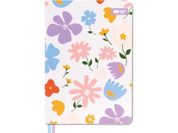 Notebooks A5/80K grid Bloom pastel HAPPY COLOR