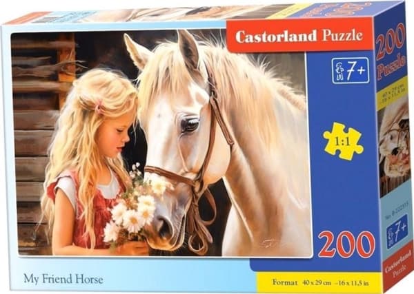 Castorland Pussel 200 Min vän hästen CASTOR