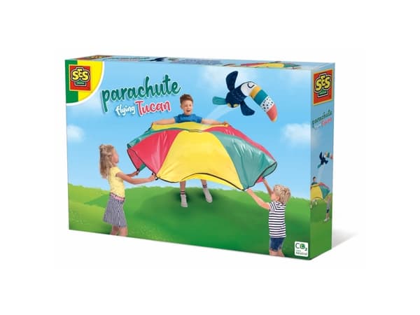 SES Creative Parachute flying tucan, Monivärinen