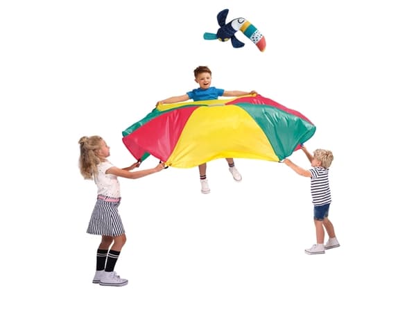 SES Creative Parachute flying tucan, Monivärinen