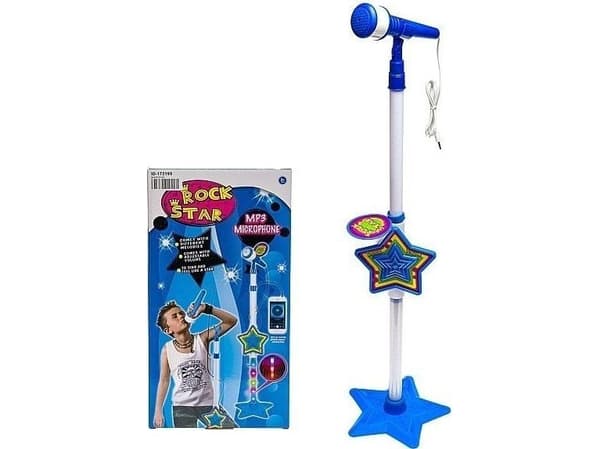 Karaoke with microphone light and sound