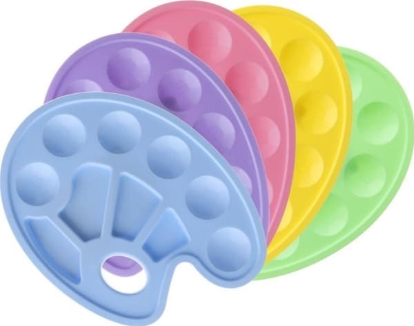 Malepaletter 5stk pastell STRIGO